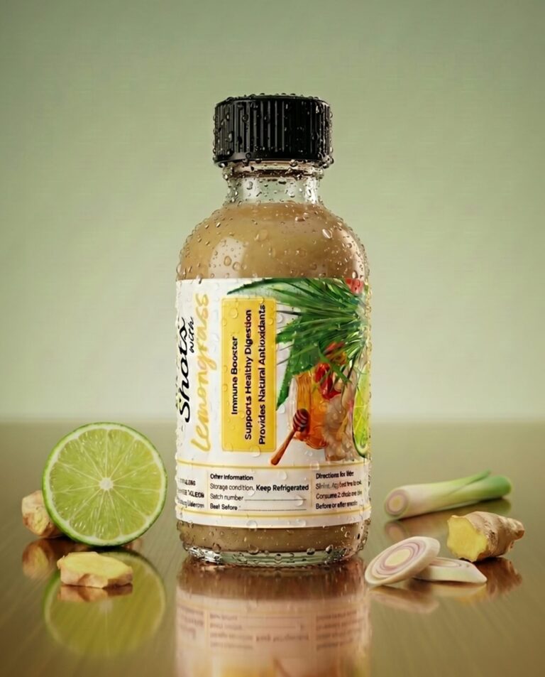 Organic Ginger Shot with Lemongrass2